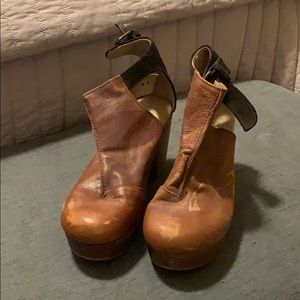 Free People Heeled Clogs